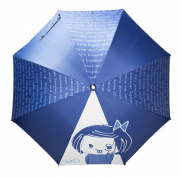 ライブ終わりに雨とか降っててさ、これみんなで差して帰ったら、もう無敵じゃんね？LED 傘＜紺＞