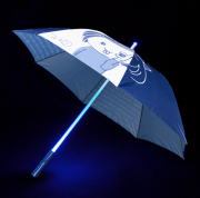ライブ終わりに雨とか降っててさ、これみんなで差して帰ったら、もう無敵じゃんね？LED 傘＜紺＞