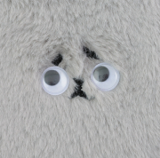 いつも不安顔ポーチ＜グレー＞