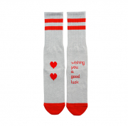 1.2.3.4アイコソックス!（メンズ）＜赤＞