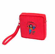 CDがちょうどに入るコールテンポーチや！＜赤＞