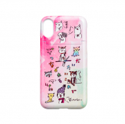 iPhoneケースガン見鏡付き(iphoneX)＜ピンク＞