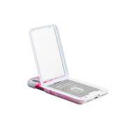 iPhoneケースガン見鏡付き(iphoneX)＜ピンク＞