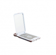 iPhoneケースガン見鏡付き（iphone7/iphone8）＜茶＞