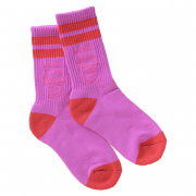 洗濯カゴでも見つかる靴下＜紫ライン＞