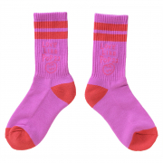 洗濯カゴでも見つかる靴下＜紫ライン＞