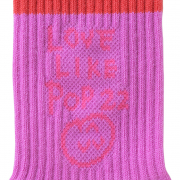 洗濯カゴでも見つかる靴下＜紫ライン＞