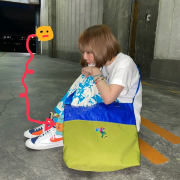 バリ！aiko！Goodjob！BAG ‼︎カィーヤ！＜カーキ×ブルー＞