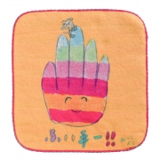 前回作ってめっちゃ便利やったから絵柄を変えてもっかい作りました。こんなんなんぼあってもいいですからね〜ハンドタオル(2枚セット)