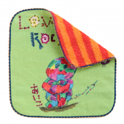 前回作ってめっちゃ便利やったから絵柄を変えてもっかい作りました。こんなんなんぼあってもいいですからね〜ハンドタオル(2枚セット)