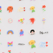 足にも貼ってねいるシール