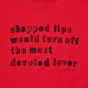 恋は失くさないTシャツ＜荒れたレッド＞