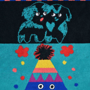 お花の命は永遠 ジャガードタオル