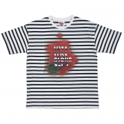 ベランダでやったTシャツ＜ボーダー＞