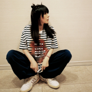 ベランダでやったTシャツ＜ボーダー＞