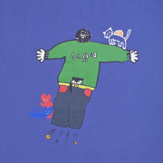 ムキムキTシャツ＜ネイビー＞