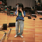 ムキムキTシャツ＜ネイビー＞