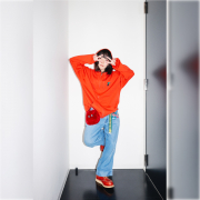 なしボディー、DIYパーカー＜オレンジ＞